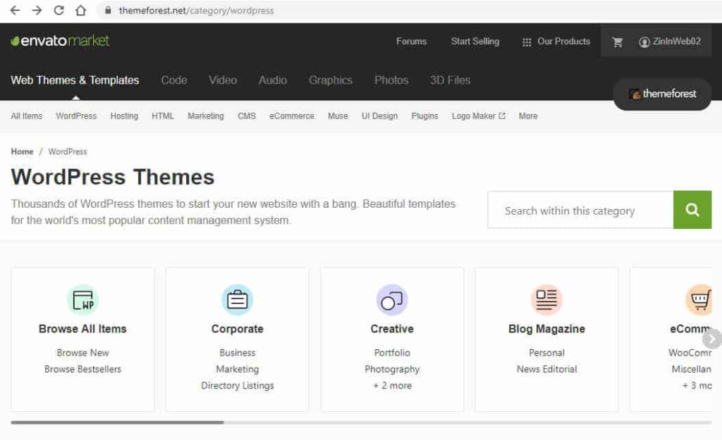 themeforest en envato market