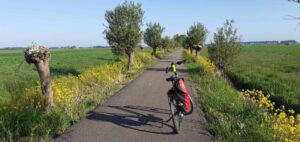 vrienden op de fiets